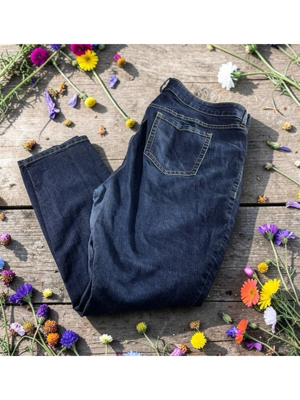 Torrid Skinny Jeans Women's Sz 18 Short Dark Blue Stretch 29" Inseam High-Rise